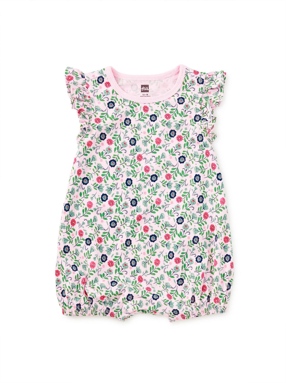 Flutter Baby Romper - Azulejos Florales