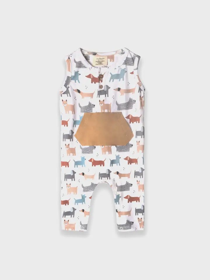 Dog Sleeveless Jumpsuit