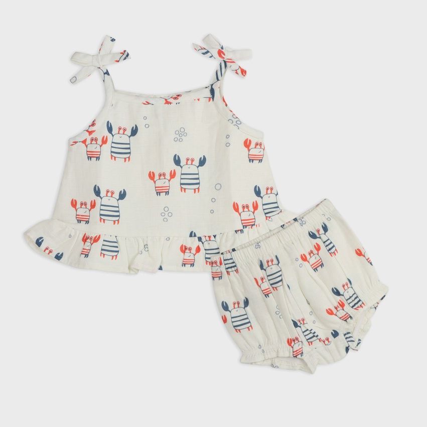 Nautical Crab Baby Top &amp; Bottom