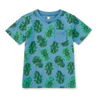 Printed Pocket Tee - Hopalong Frogs