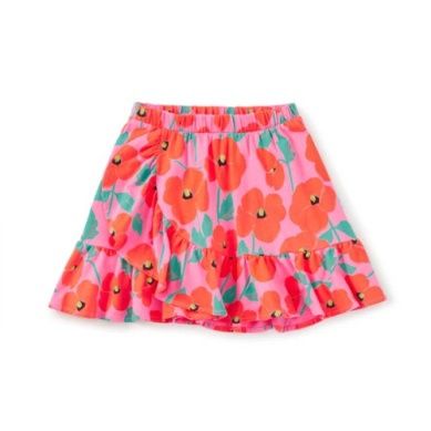 Ruffle Skirt - Poppy Poppies