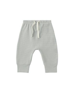 Drawstring Pant - Sage Micro Stripe
