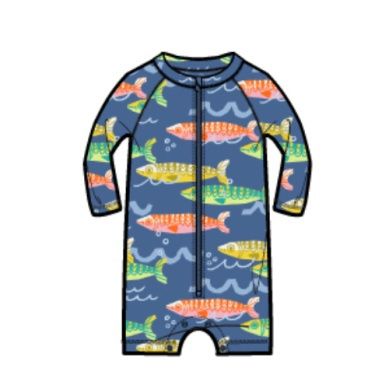 Rash Guard Baby Swimsuit -  Sardinas del Mar