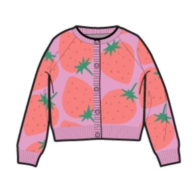 Strawberry Iconic Cardigan