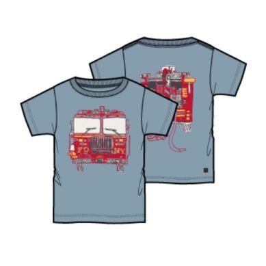 Fire Truck Double-Sided Graphic Tee