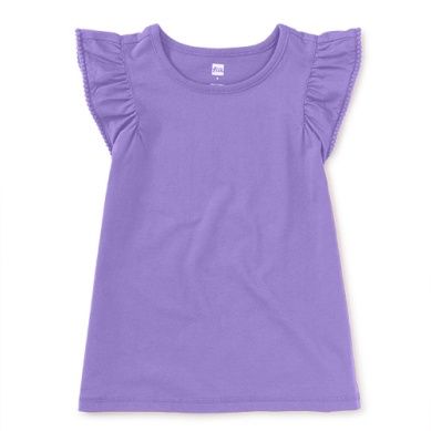 Pom-Pom flutter Top - Paisley Purple