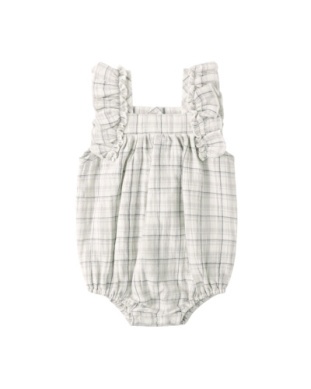 Maya Romper Blue Plaid