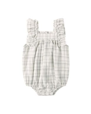 Maya Romper Blue Plaid