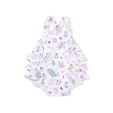 Garden Sea Creatures - Ruffle Sunsuit