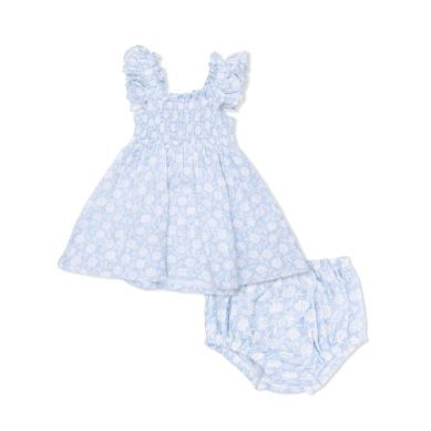 Western Daisies - Smocked Sundress With Bloomer