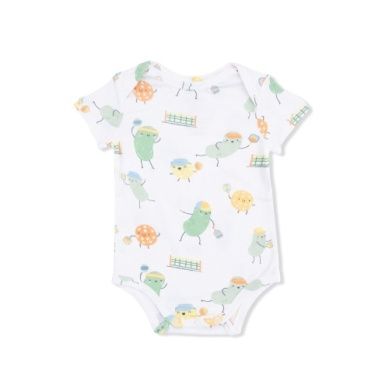 Pickles Playing Pickleball - Short Sleeve Bodysuit