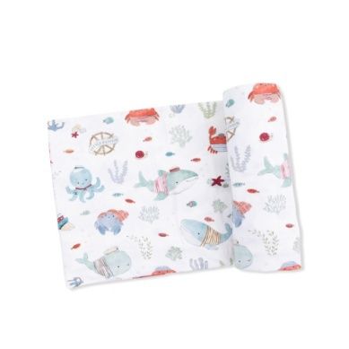 Sailor Sea Creatures - Swaddle Blanket