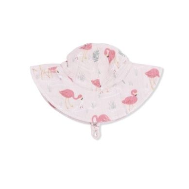 Flamingos - Wide Brim Sunhat