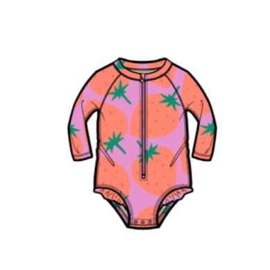 Rash Guard Baby Swimsuit - Fresas Favorite