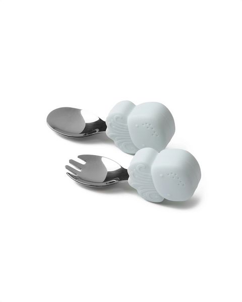 Learning Spoon &amp; Fork Set - Octopus