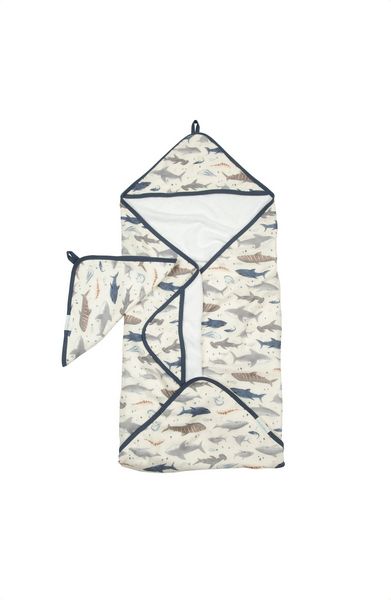 Hooded Towel Set - Sharks