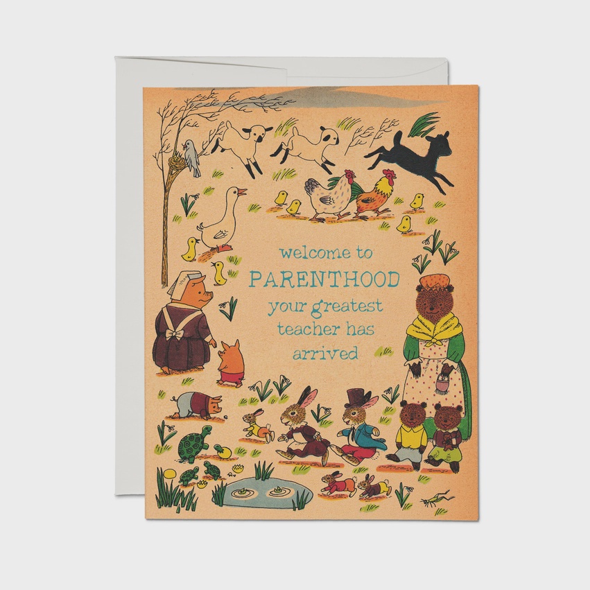 Richard Scarry Parenthood Greeting Card