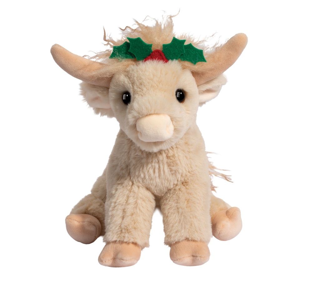 Laddie Holiday Highland Cow Mini Stuffie