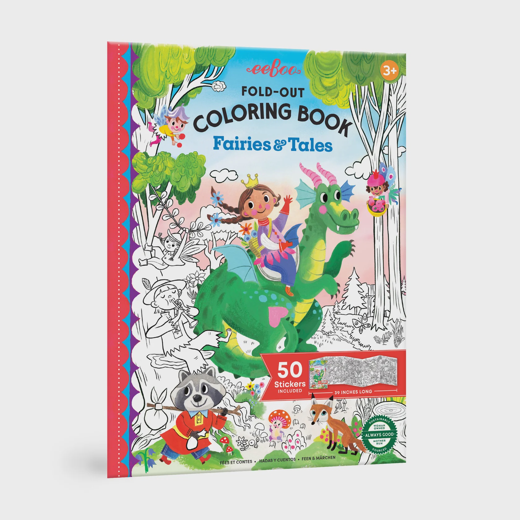 Fold-Out Coloring Book - Fairies and Tales