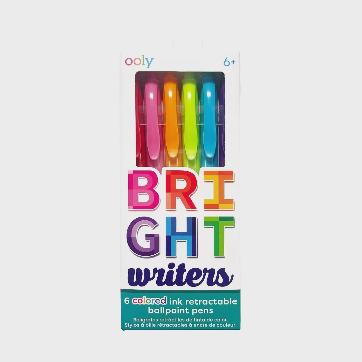 Bright Writers: Colored Ink Rectractable Ballpoint Pens