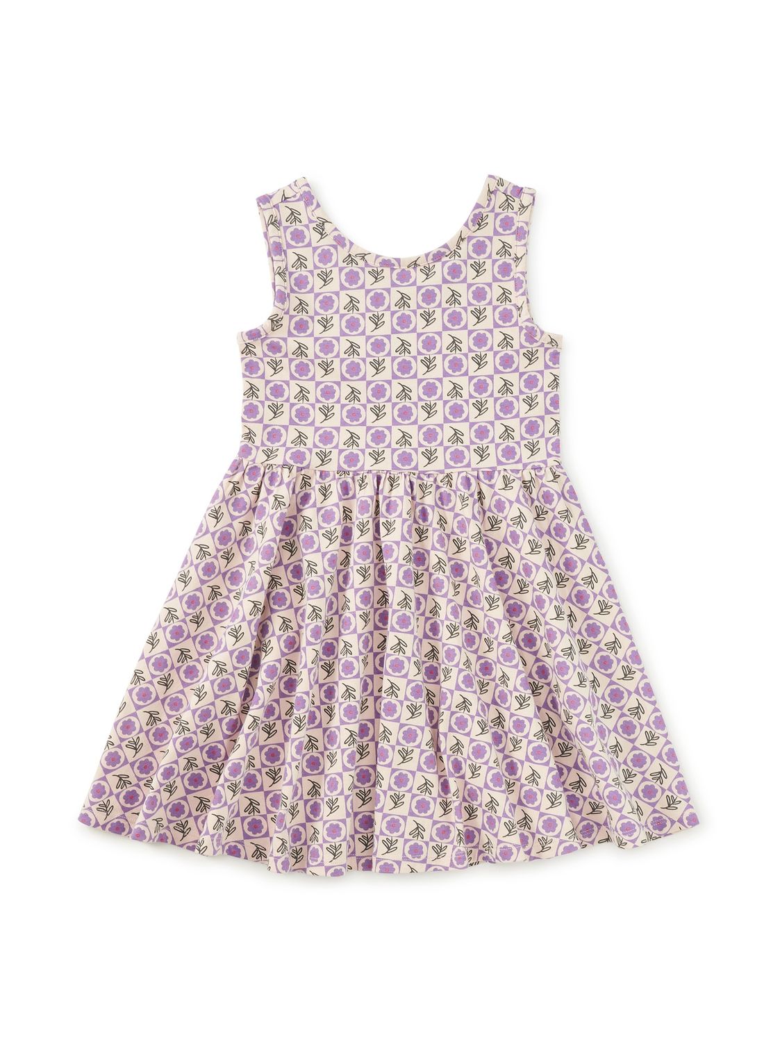 Sleeveless Ballet Dress Tile Floral