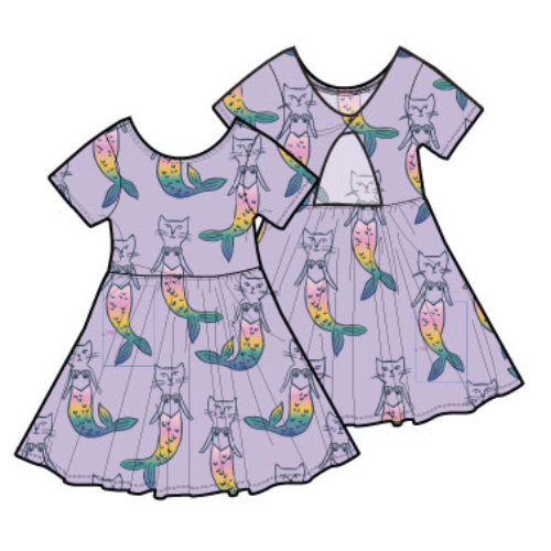 Twist Back Ballet Dress - Mercat