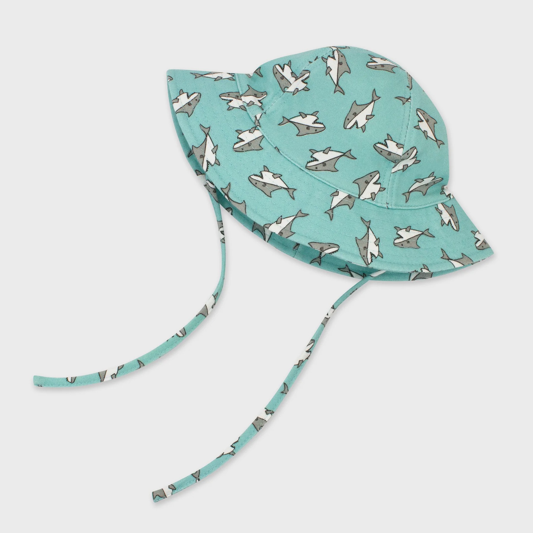 Organic Cotton Sun Hat - Sharks