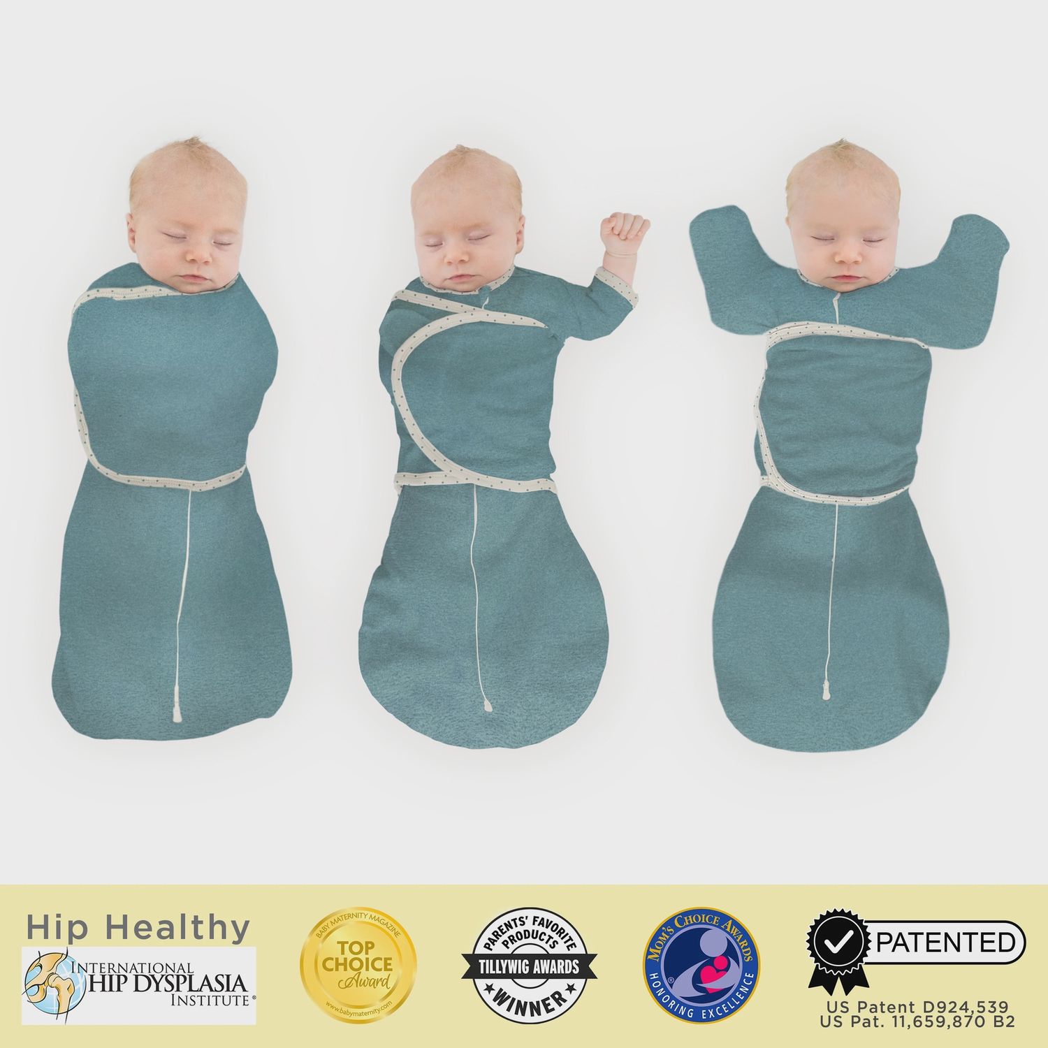 Omni Swaddle Sack with Wrap, Color: Teal, Size: Small