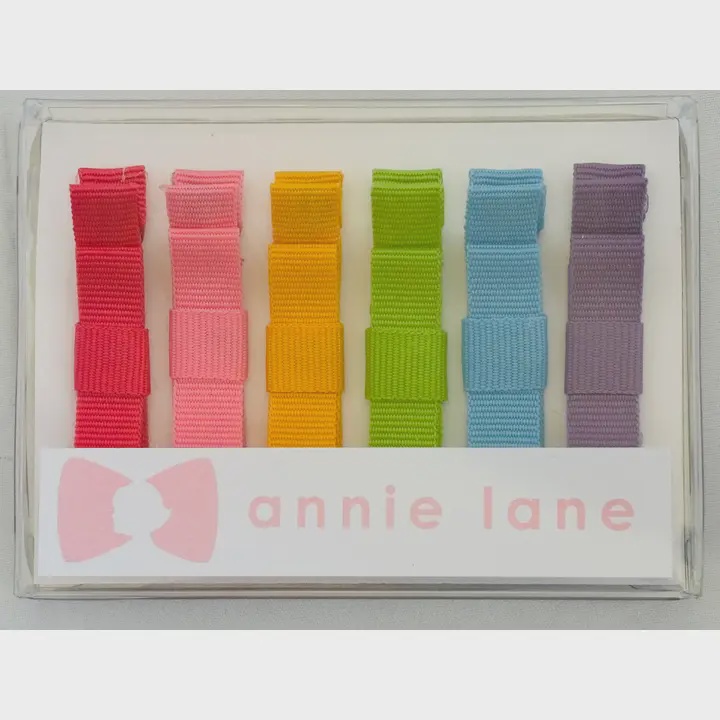 Hair Bows - Classic Grosgrain - Set of Six