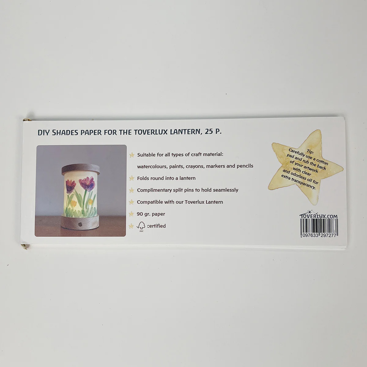 DIY Shades paper for Toverlux Lantern