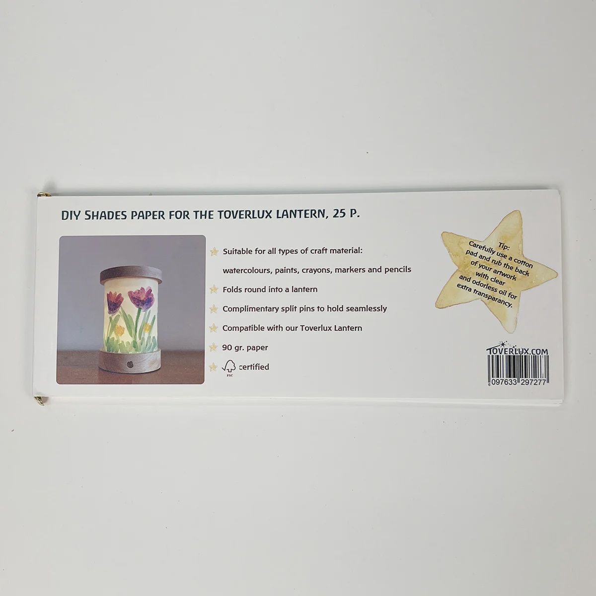 DIY Shades paper for Toverlux Lantern