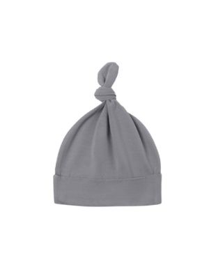 Knotted Baby Hat - Slate
