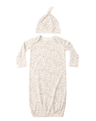 Bamboo Gown and Hat Set - Bloom