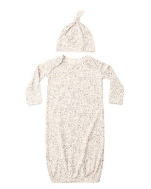 Bamboo Gown and Hat Set - Bloom