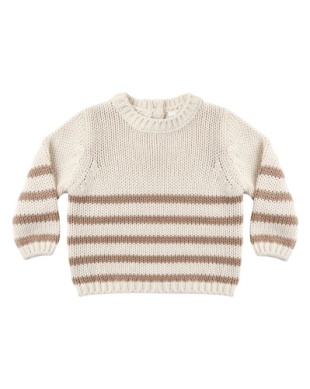 Rex Sweater - Almond Stripe