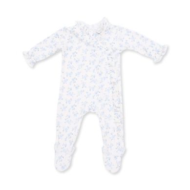 Kimono Ruffle Snap Footie - Rose Briar