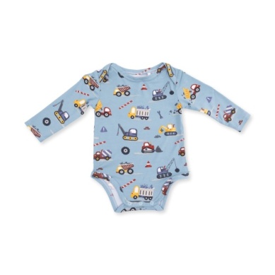 Long Sleeve Bodysuit - Crayon Contruction