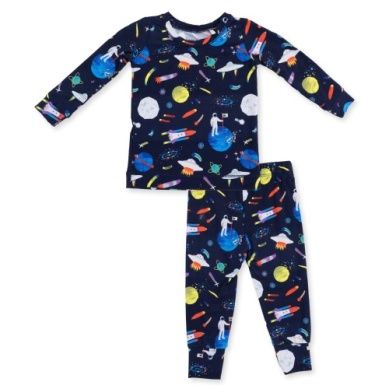 Long Sleeve Loungewear Set - Astronaut and Rockets