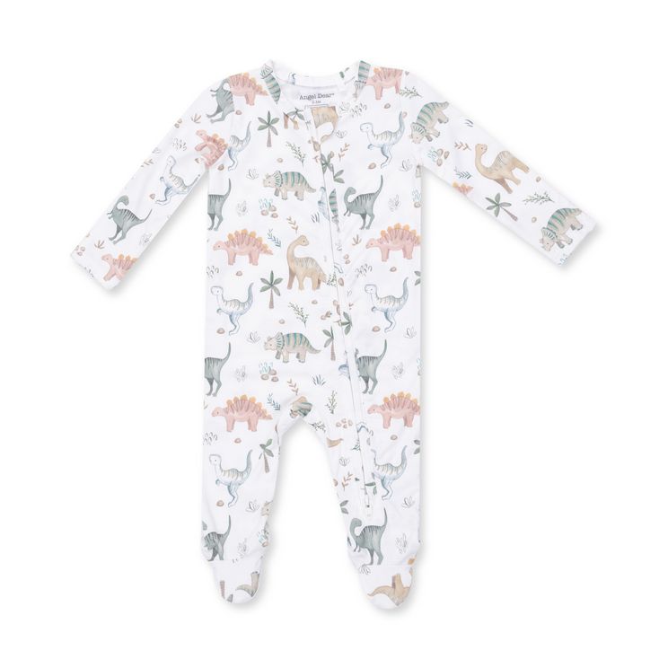 2 Way Zipper Footie - Sweet Baby Dinos