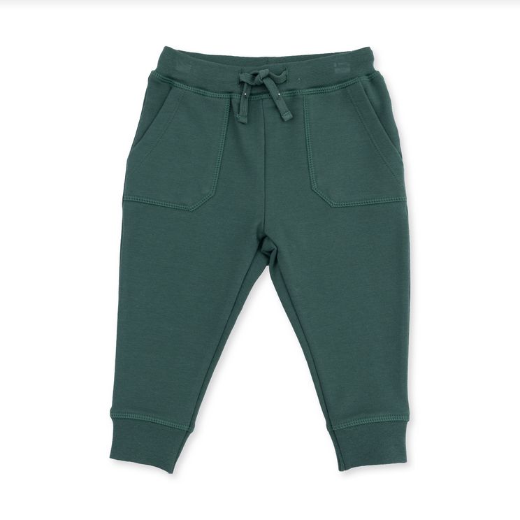 French Terry Jogger Pant - Solid Smoke Pine