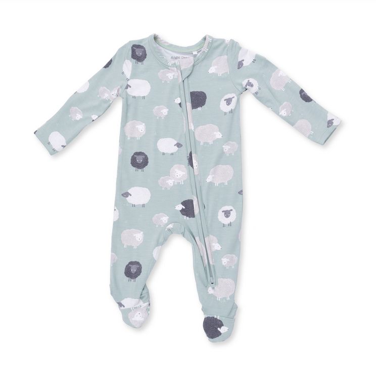 2 Way Zipper Footie - Black Sheep
