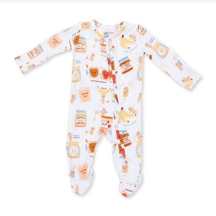 2 Way Zipper Footie - Spread the Love
