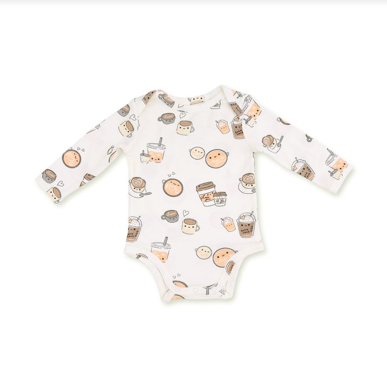 Long Sleeve Bodysuit - Love you a Latte