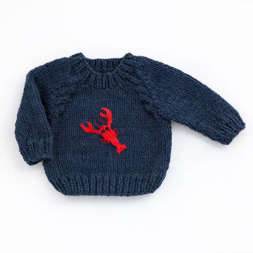 Lobster Sweater, Handmade