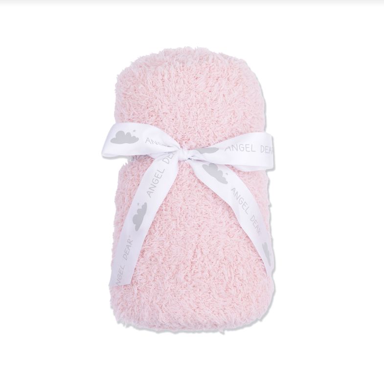 Chenille Stroller Blanket, Color: Pink