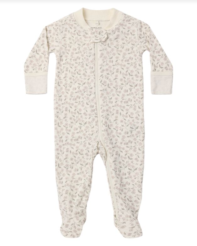 Zip Long Sleeve Sleeper Footie - Floret