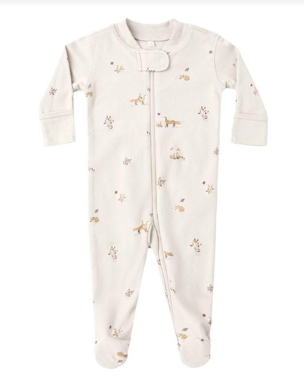 Zip Long Sleeve Sleeper Footie - Fox Land