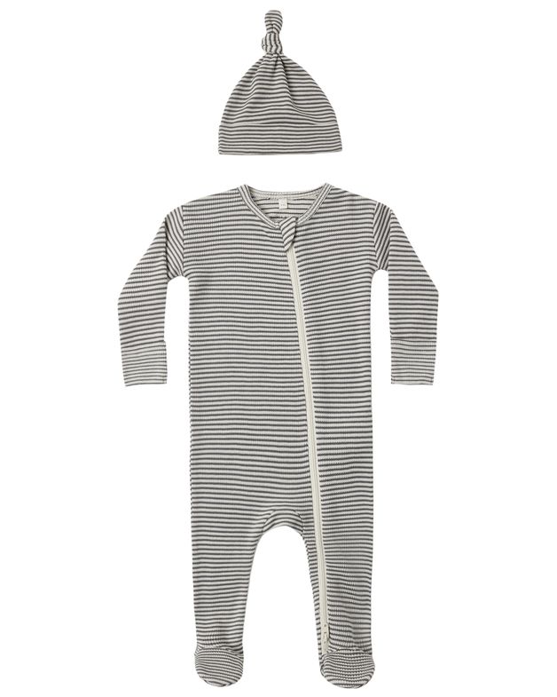 Waffle Sleep Set Midnight MicroStripe