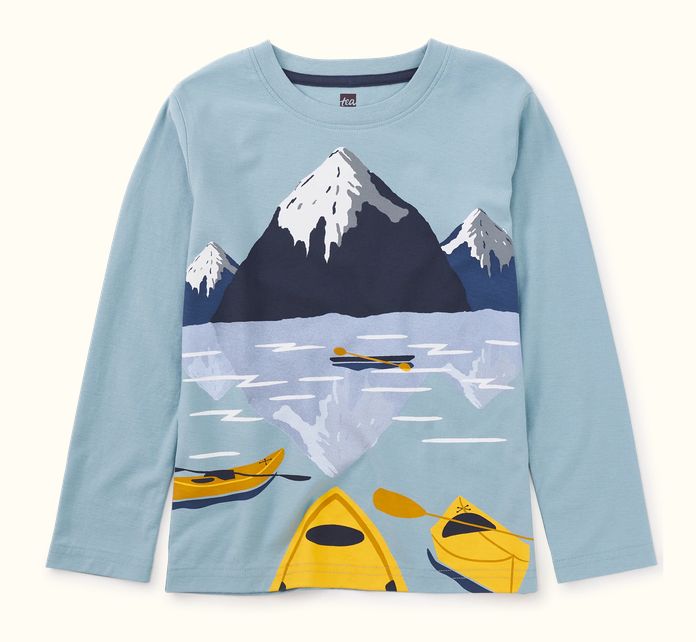 Snokey Blue Arctic Kayak Graphic Tee