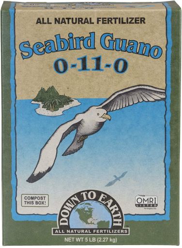 Down to Earth (#DTE07816) All Natural Seabird Guano Fertilizer Mix 0-11-0  5 lb